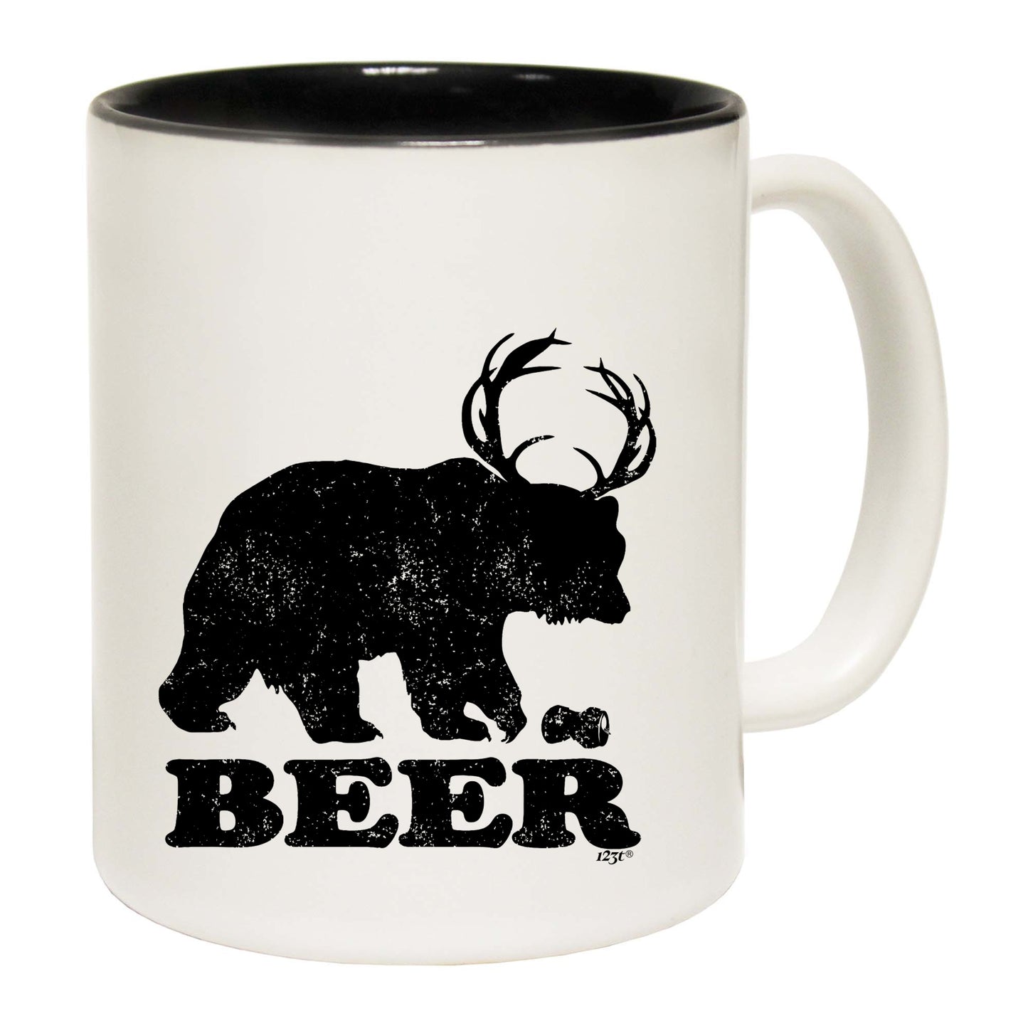 Beer Bear Deer - Funny Coffee Mug