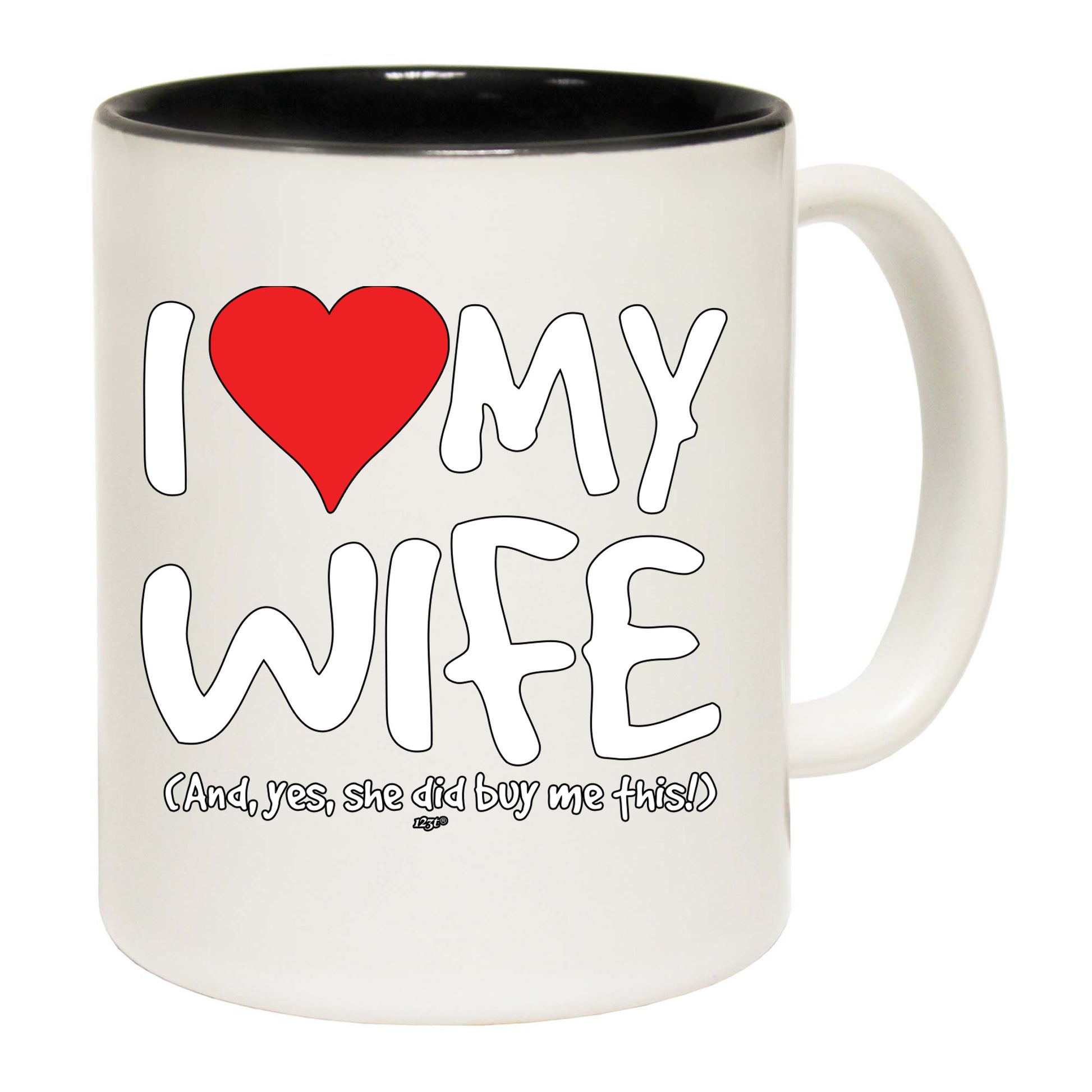 Love My Wife And Yes - Funny Coffee Mug