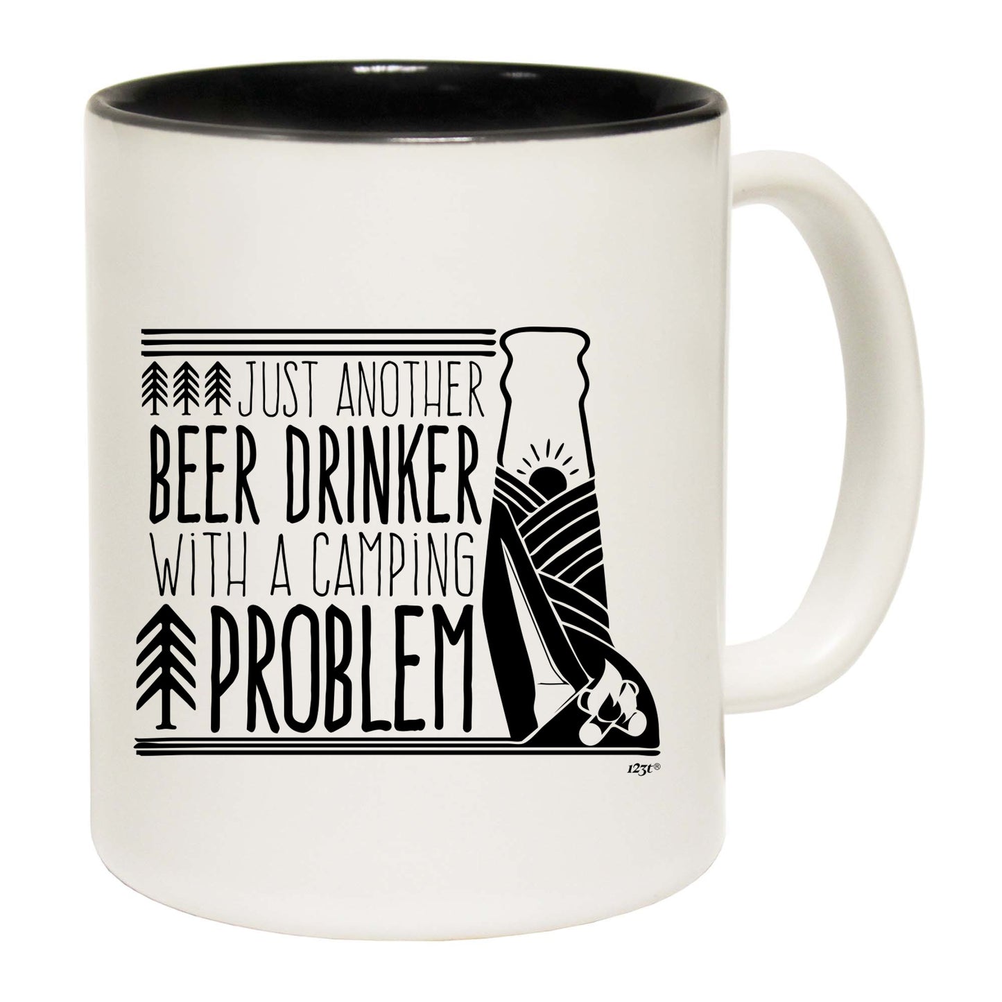 Beer Drinker With A Camping Problem - Funny Coffee Mug