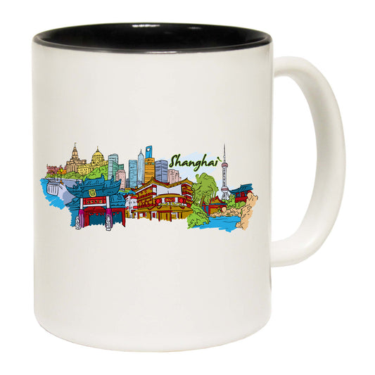 Shanghai China Country Flag Destination - Funny Coffee Mug