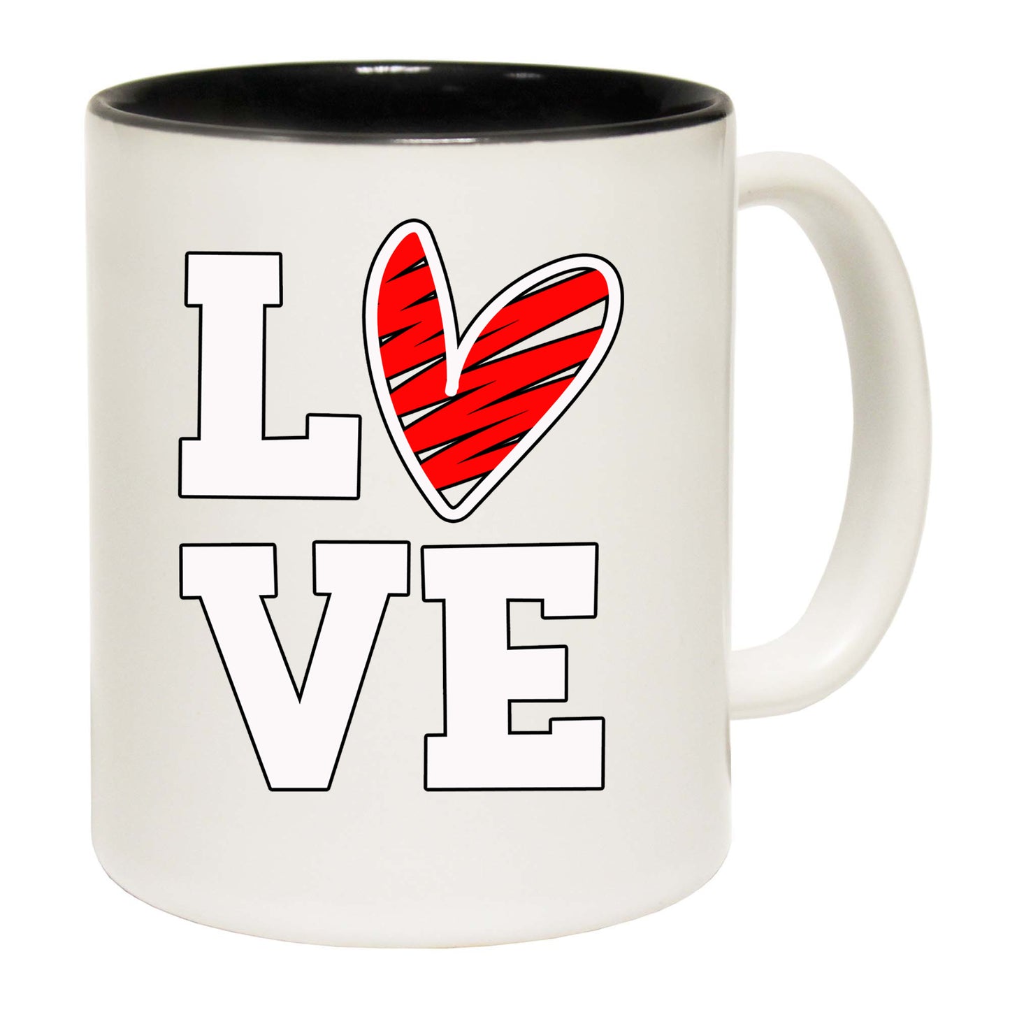 Love Heart Valentines - Funny Coffee Mug