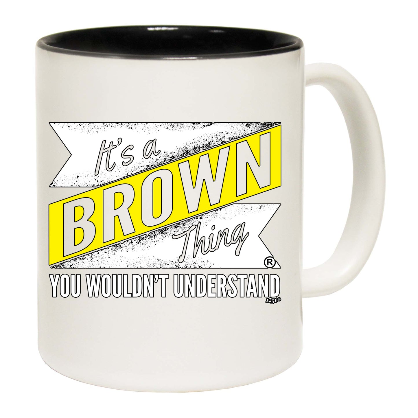 Brown V2 Surname Thing - Funny Coffee Mug