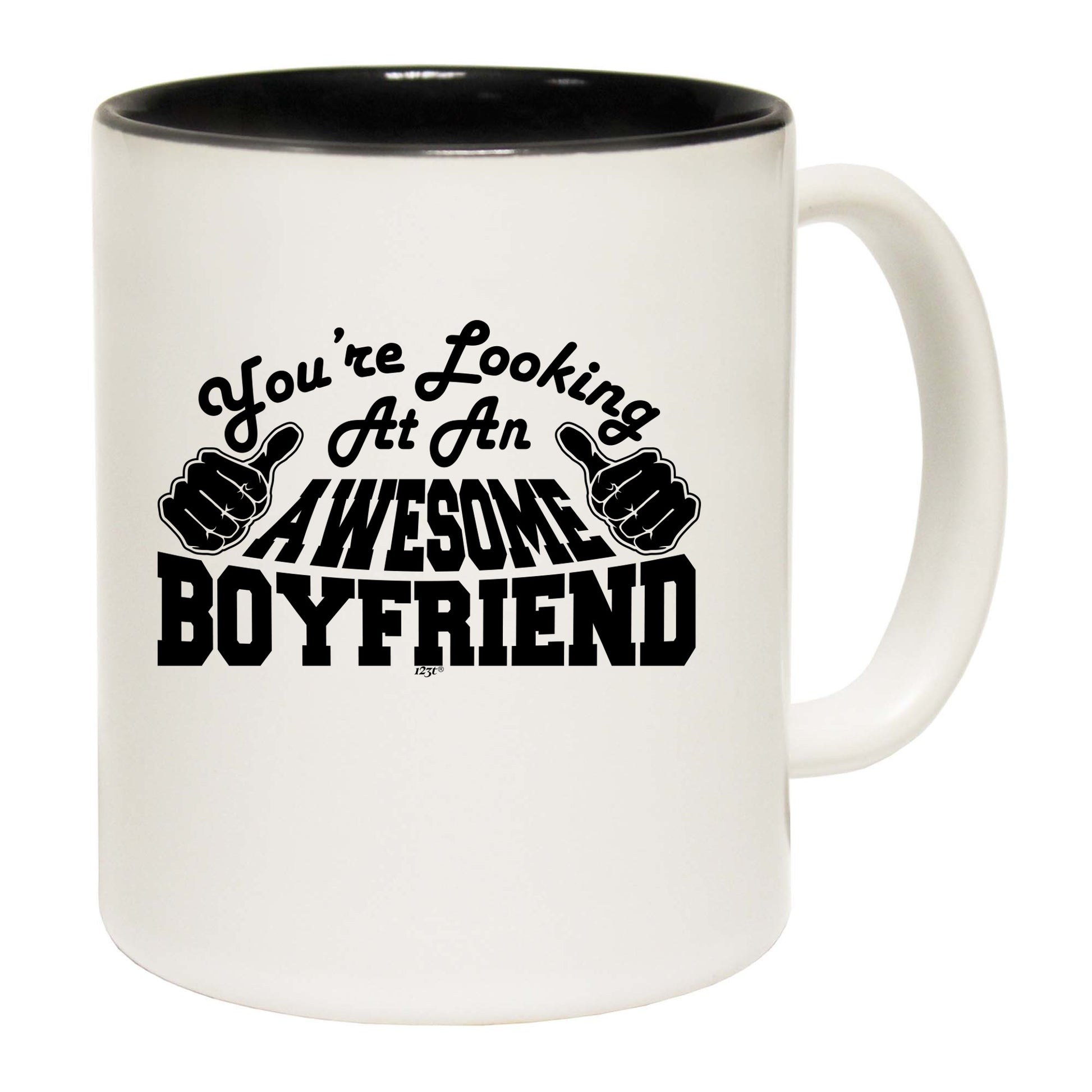 Youre Looking At An Awesome Boyfriend - Funny Coffee Mug