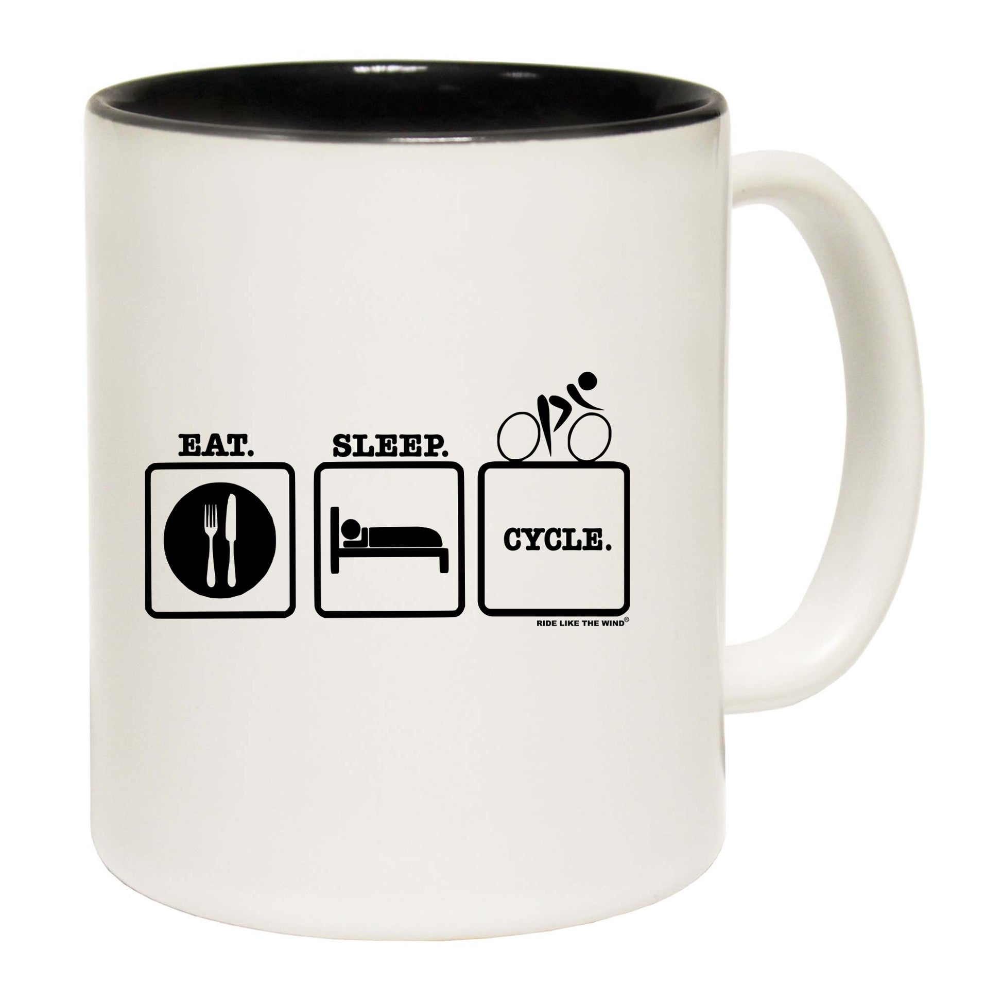 Rltw Eat Sleep Cycle - Funny Coffee Mug