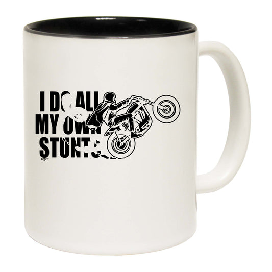 Motorbike Do All My Own Stunts - Funny Coffee Mug