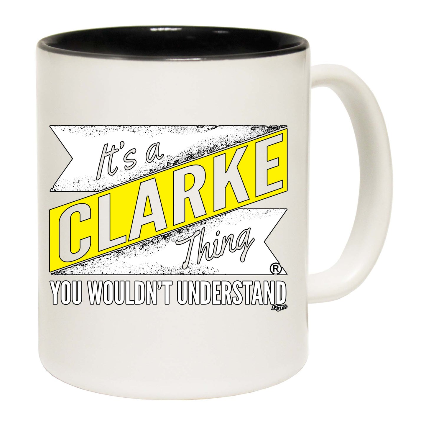 Clarke V2 Surname Thing - Funny Coffee Mug