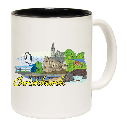 Christchurch New Zealand Country Flag Destination - Funny Coffee Mug