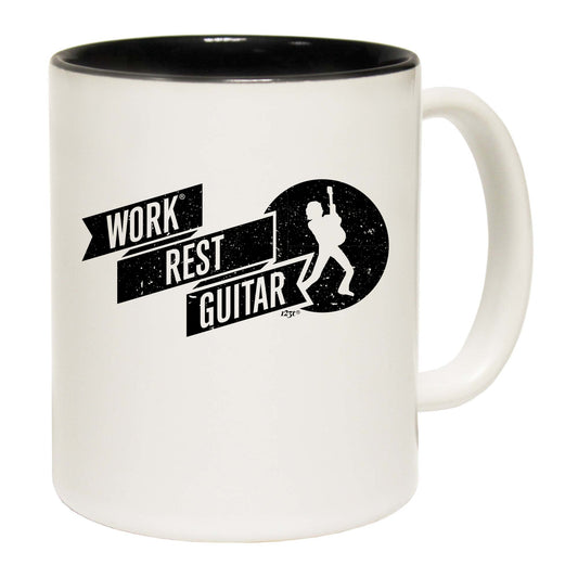 Work Rest Guitar Music - Funny Coffee Mug