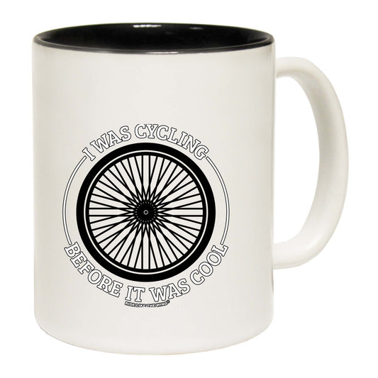 Rltw Wheel I Was Cycling Before It Was Cool - Funny Coffee Mug