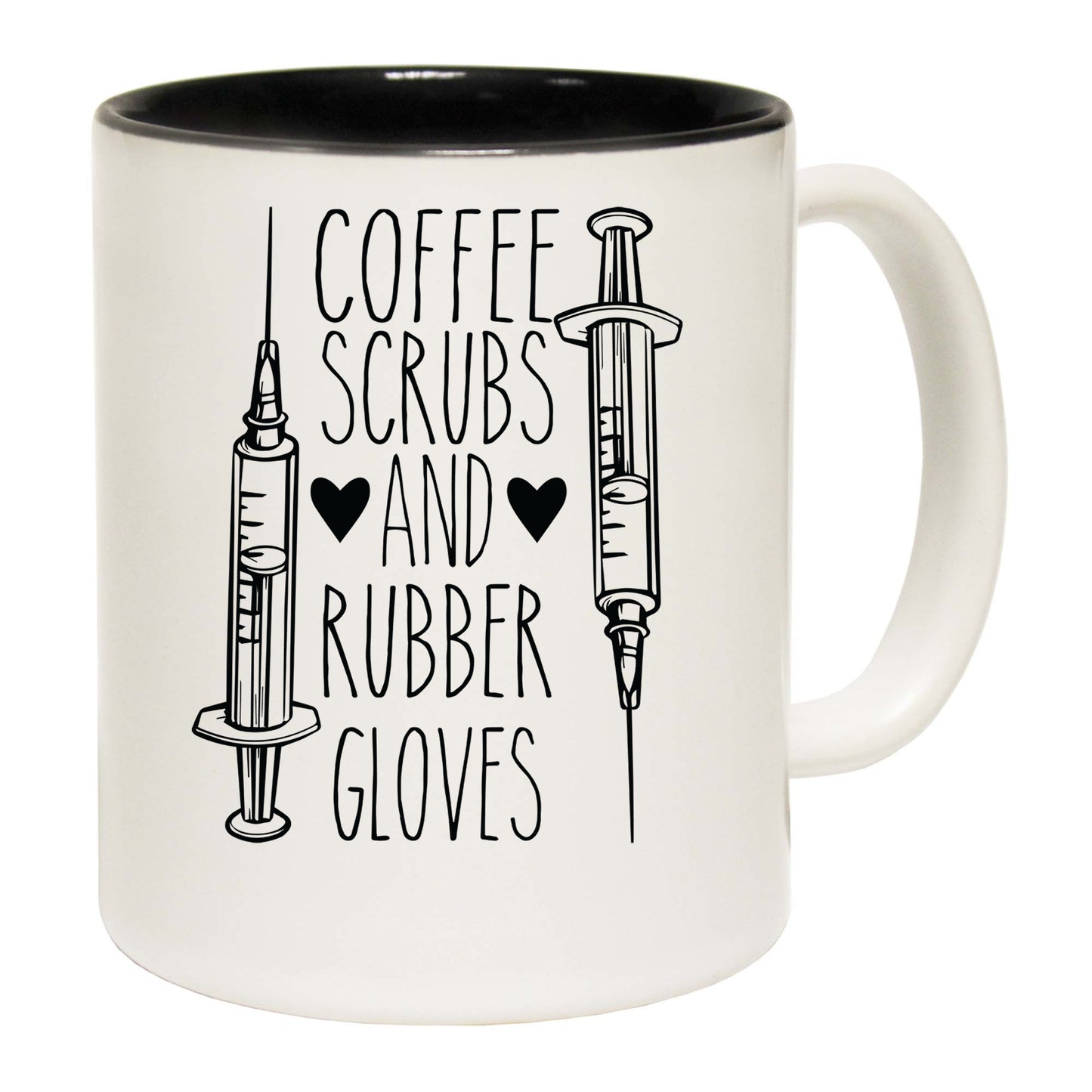 Coffee Scrubs And Rubber Gloves - Funny Coffee Mug