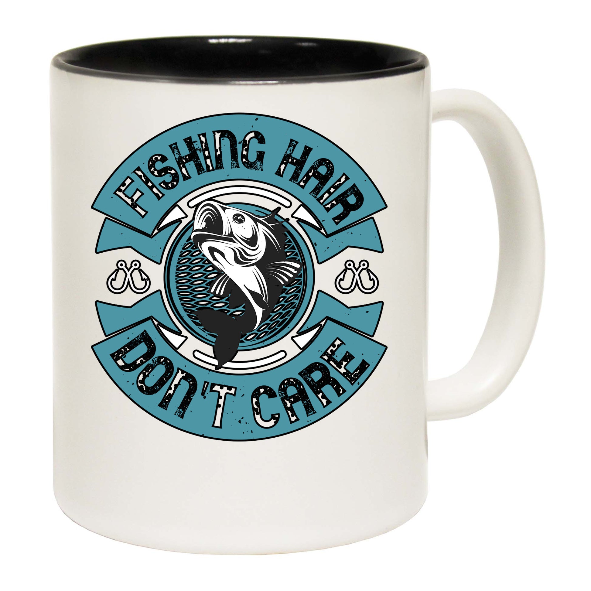 Fishing Hair Dont Care - Funny Coffee Mug