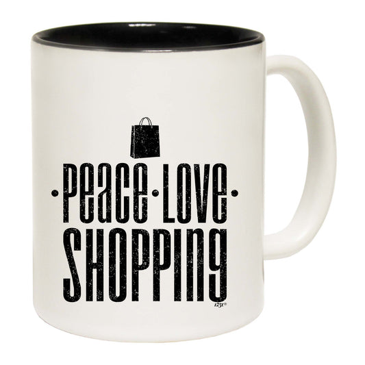 Peace Love Shopping - Funny Coffee Mug