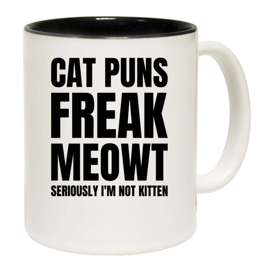 Cat Puns Freak Meowt Cats - Funny Coffee Mug