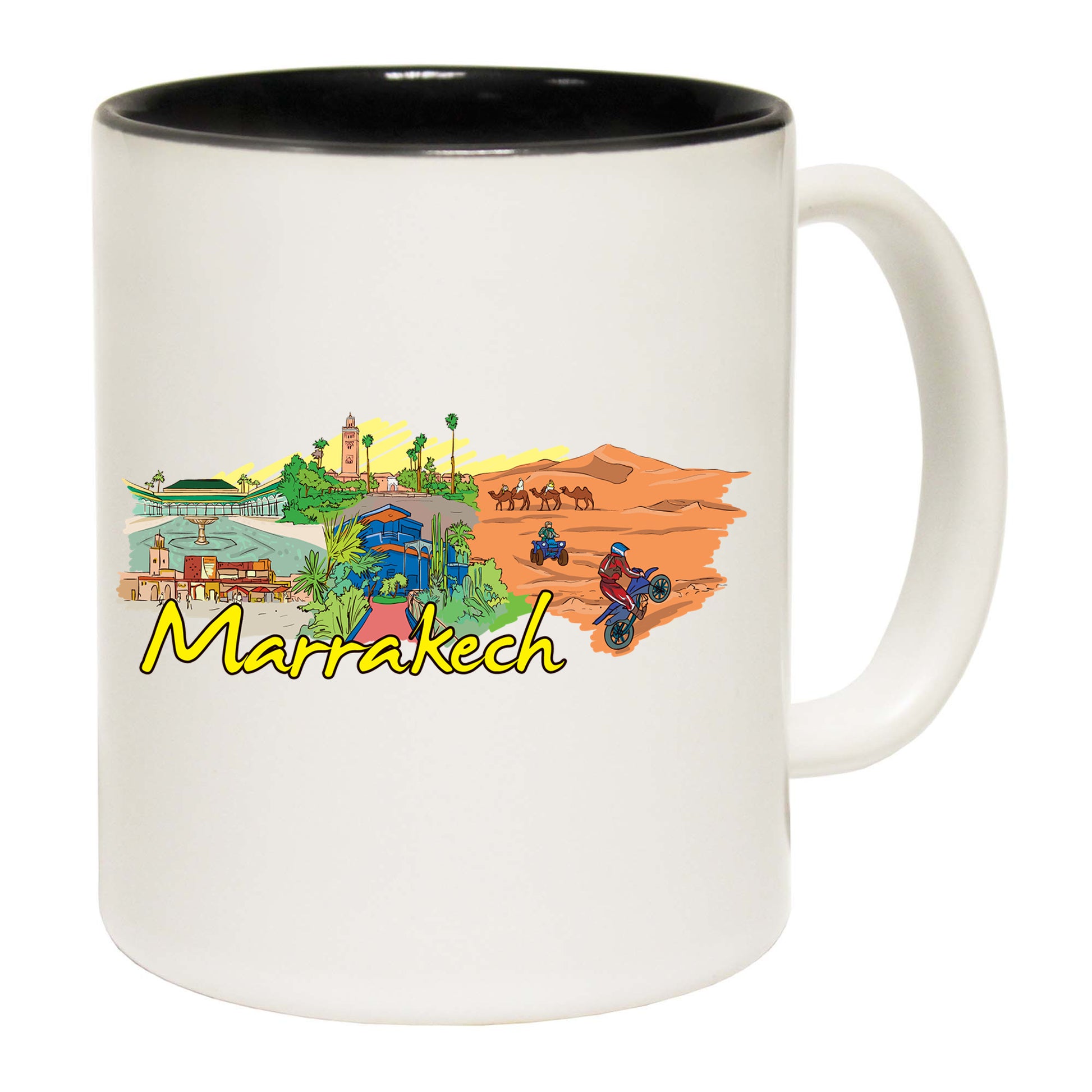 Marrakech Morocco Country Flag Destination - Funny Coffee Mug