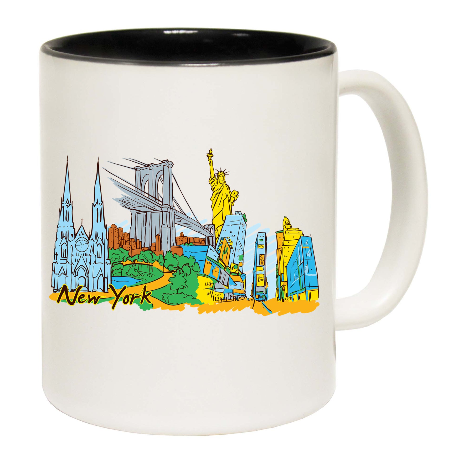 New York Usa Country Flag Destination - Funny Coffee Mug