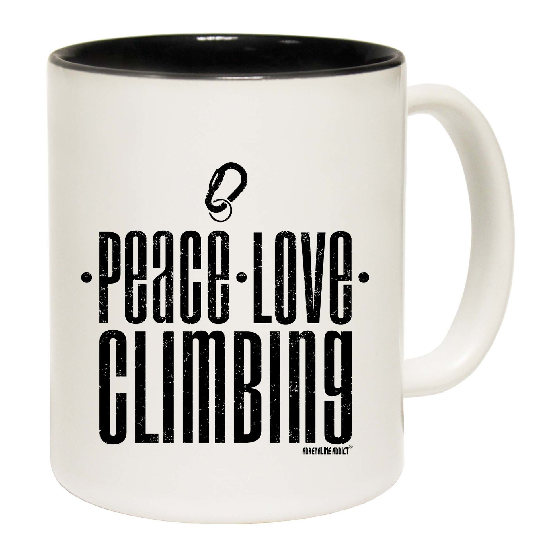 Aa Peace Love Climbing - Funny Coffee Mug