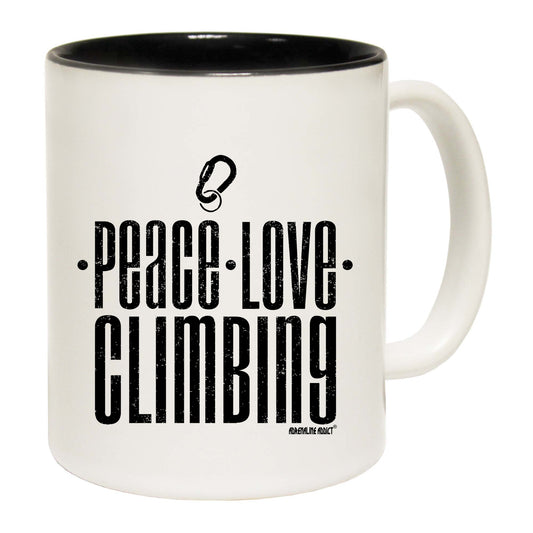 Aa Peace Love Climbing - Funny Coffee Mug