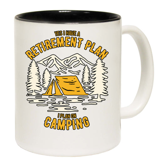 Retirement Plan Camping Tent - Funny Coffee Mug