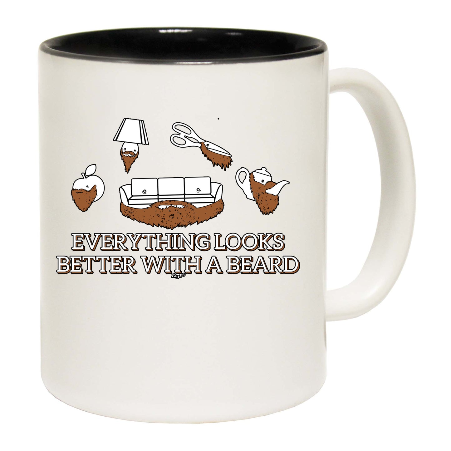 Everything Looks Better With A Beard - Funny Coffee Mug