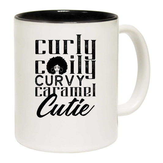 Curly Coily Curvy - Funny Coffee Mug