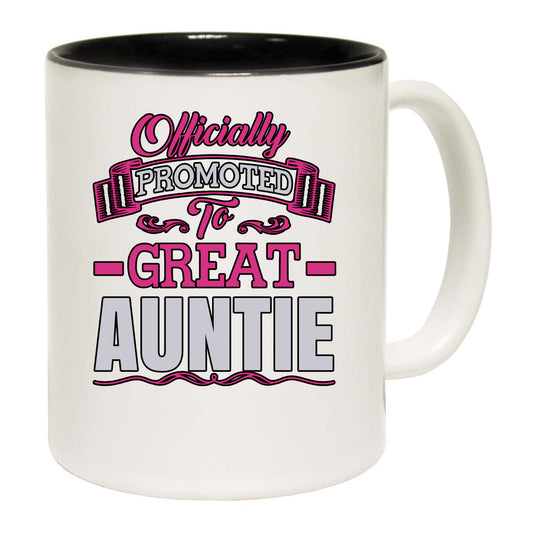 Officially Promoted To Great Auntie - Funny Coffee Mug