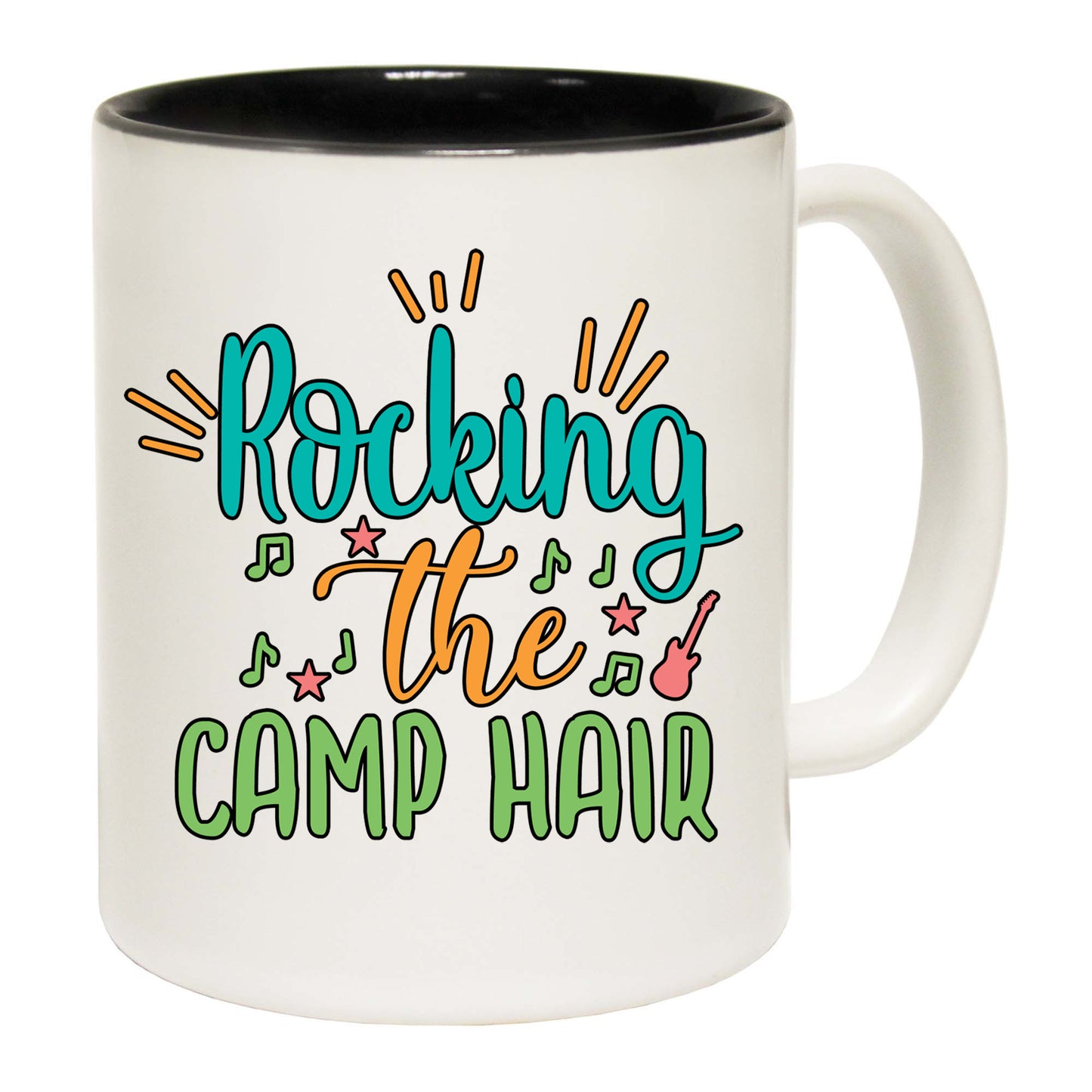 Rocking The Camp Hair Camping - Funny Coffee Mug