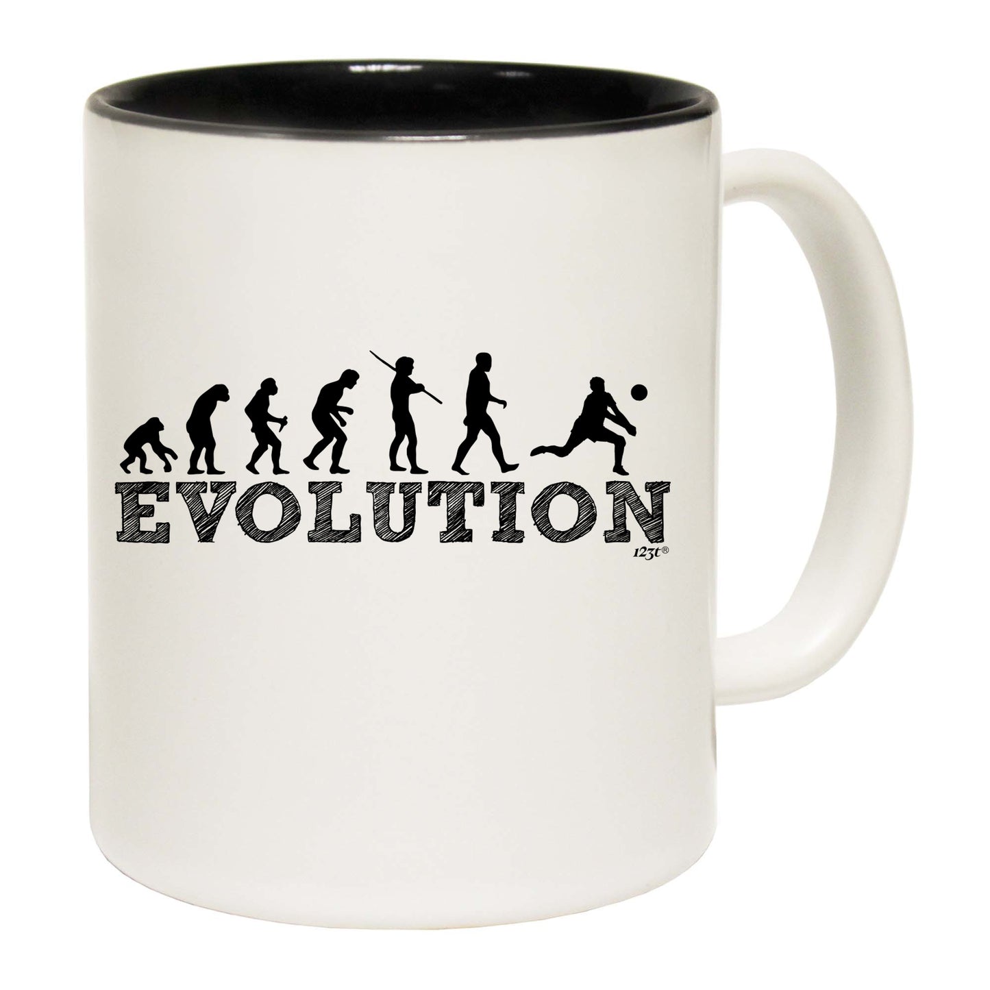 Evolution Volleyball - Funny Coffee Mug