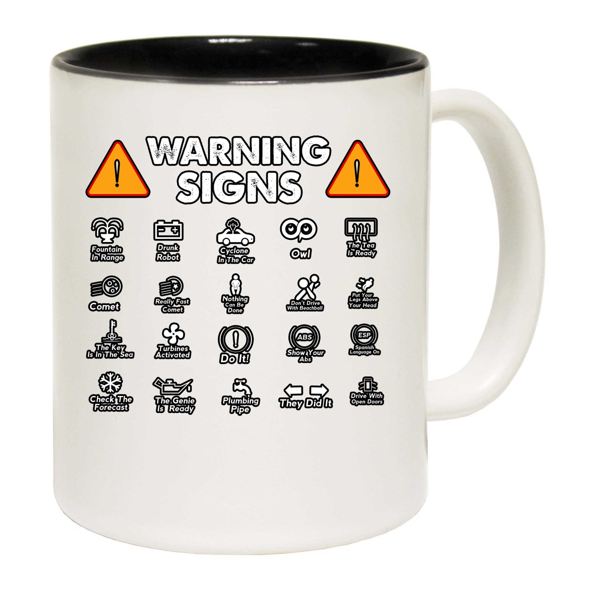 Driving Warning Signs Mechanic - Funny Coffee Mug