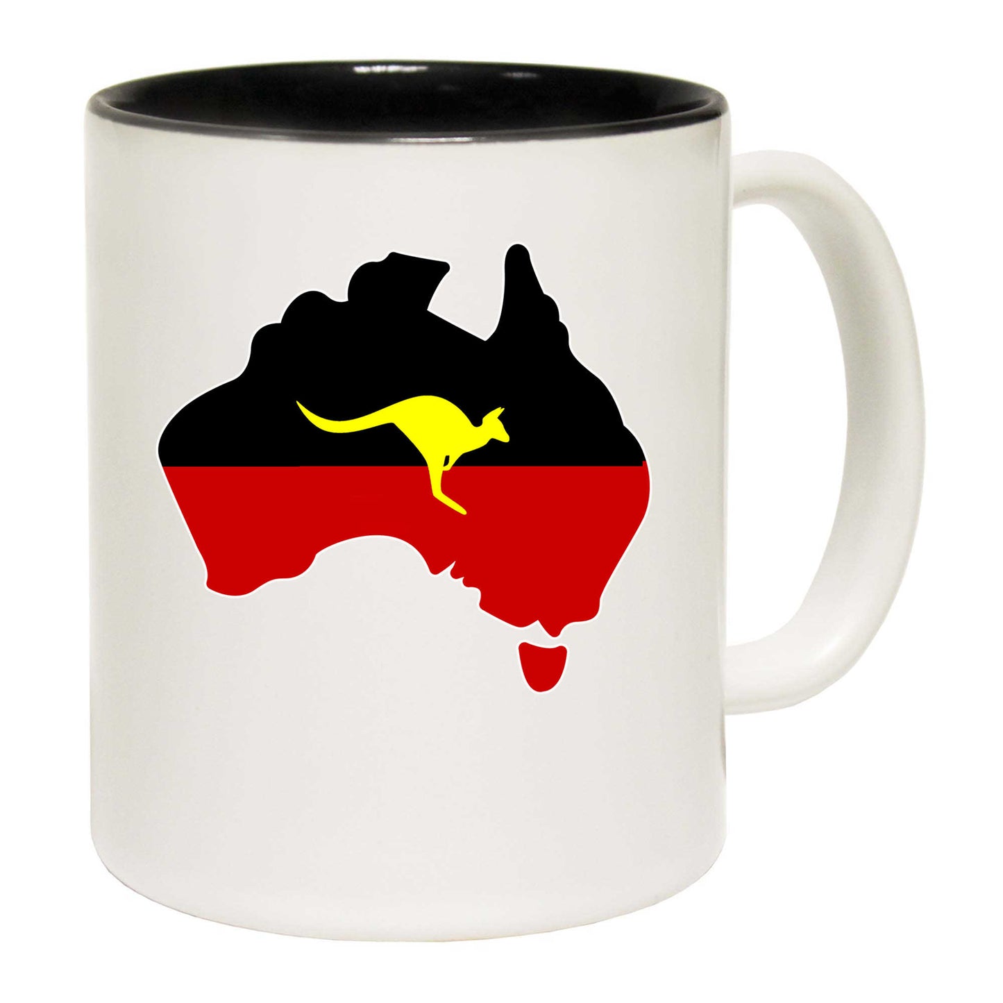 Aboriginal Flag Australia Country Kagaroo - Funny Coffee Mug