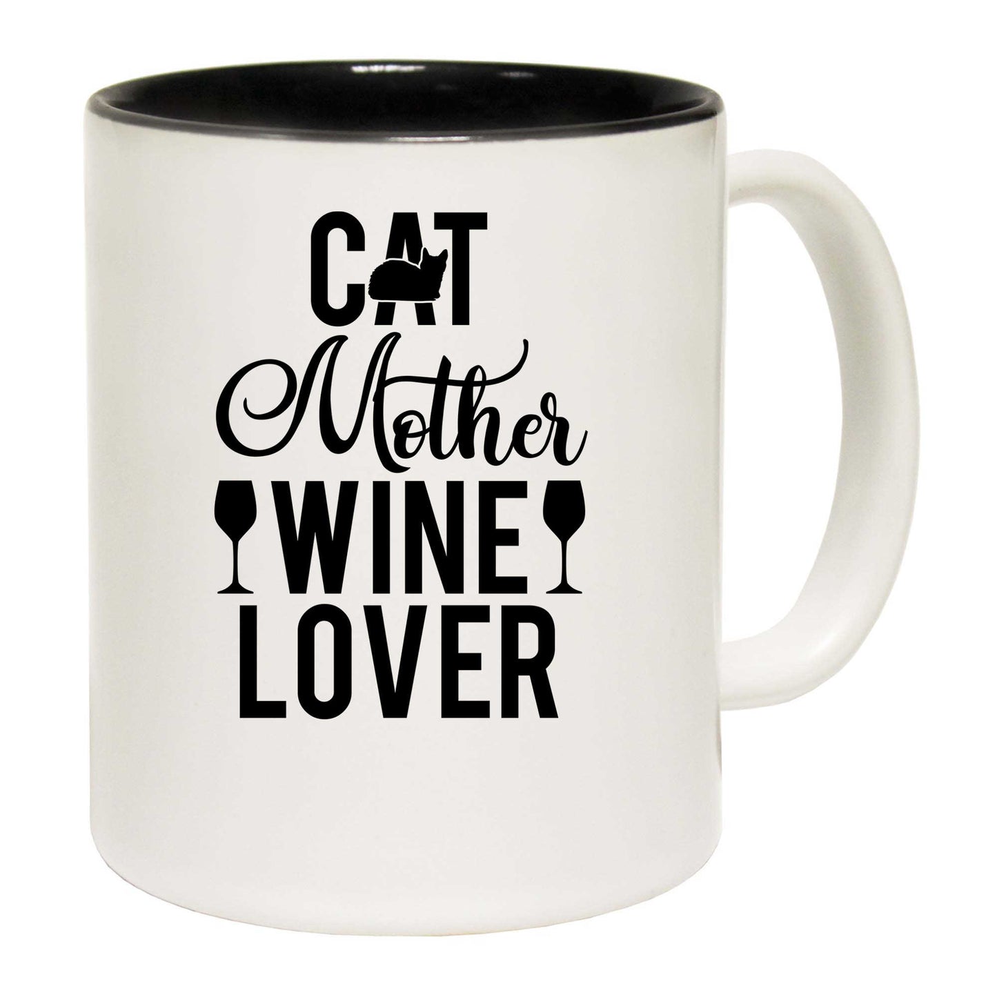 Cat Mother Wine Lover - Funny Coffee Mug