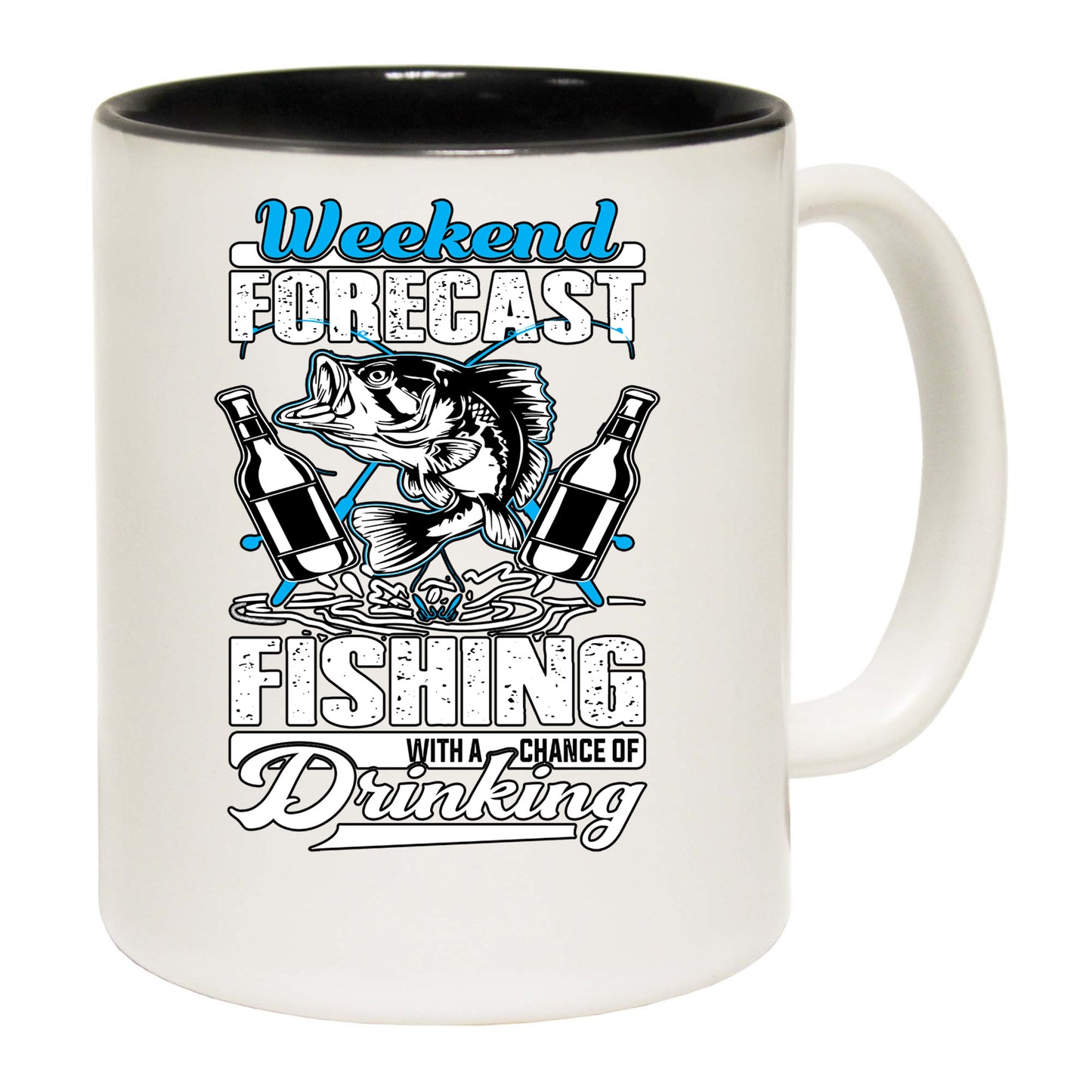 Weekend Forecast Fishing With A Chance Of Drinking Fish - Funny Coffee Mug