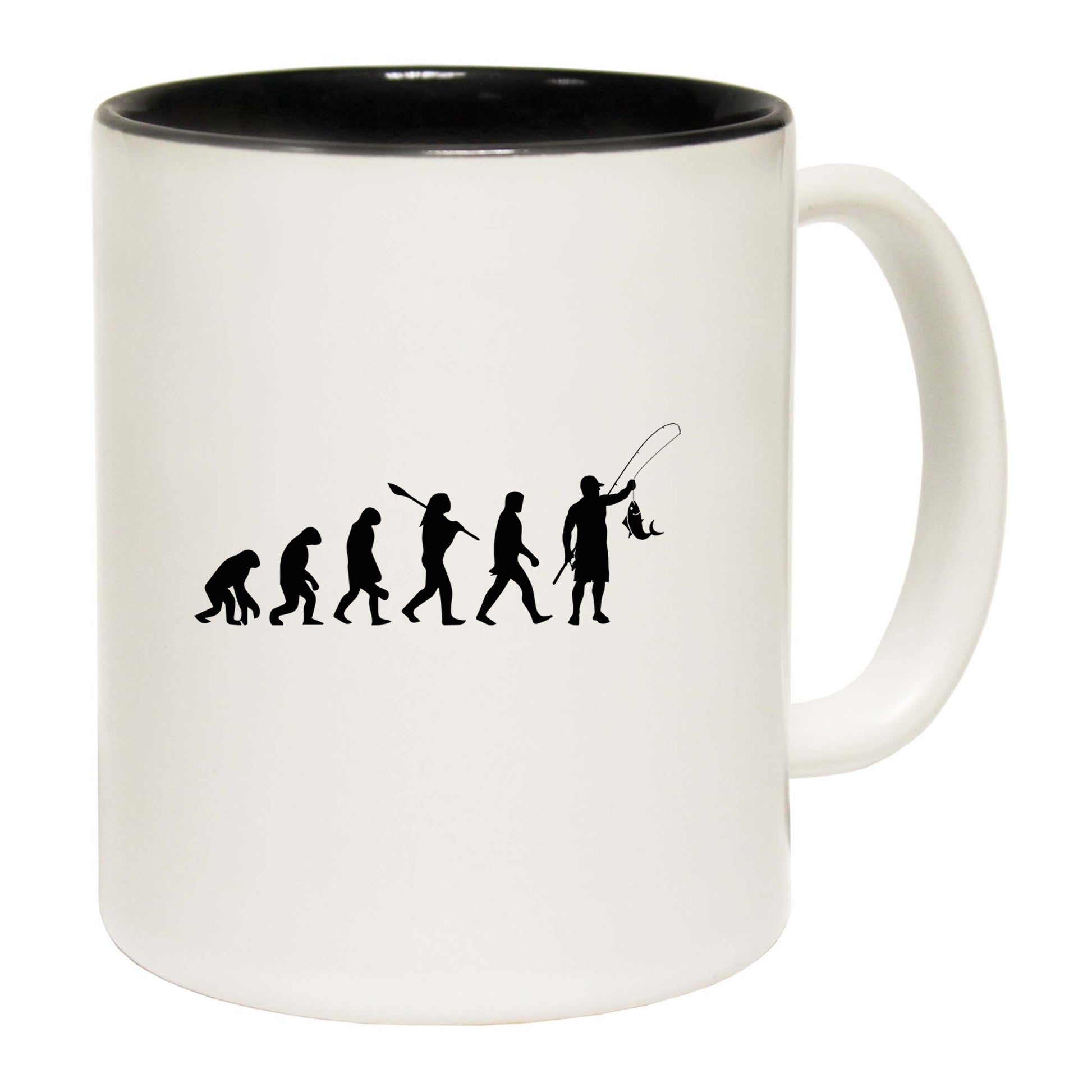 Evolution Fishing V2 Fish Angling - Funny Coffee Mug