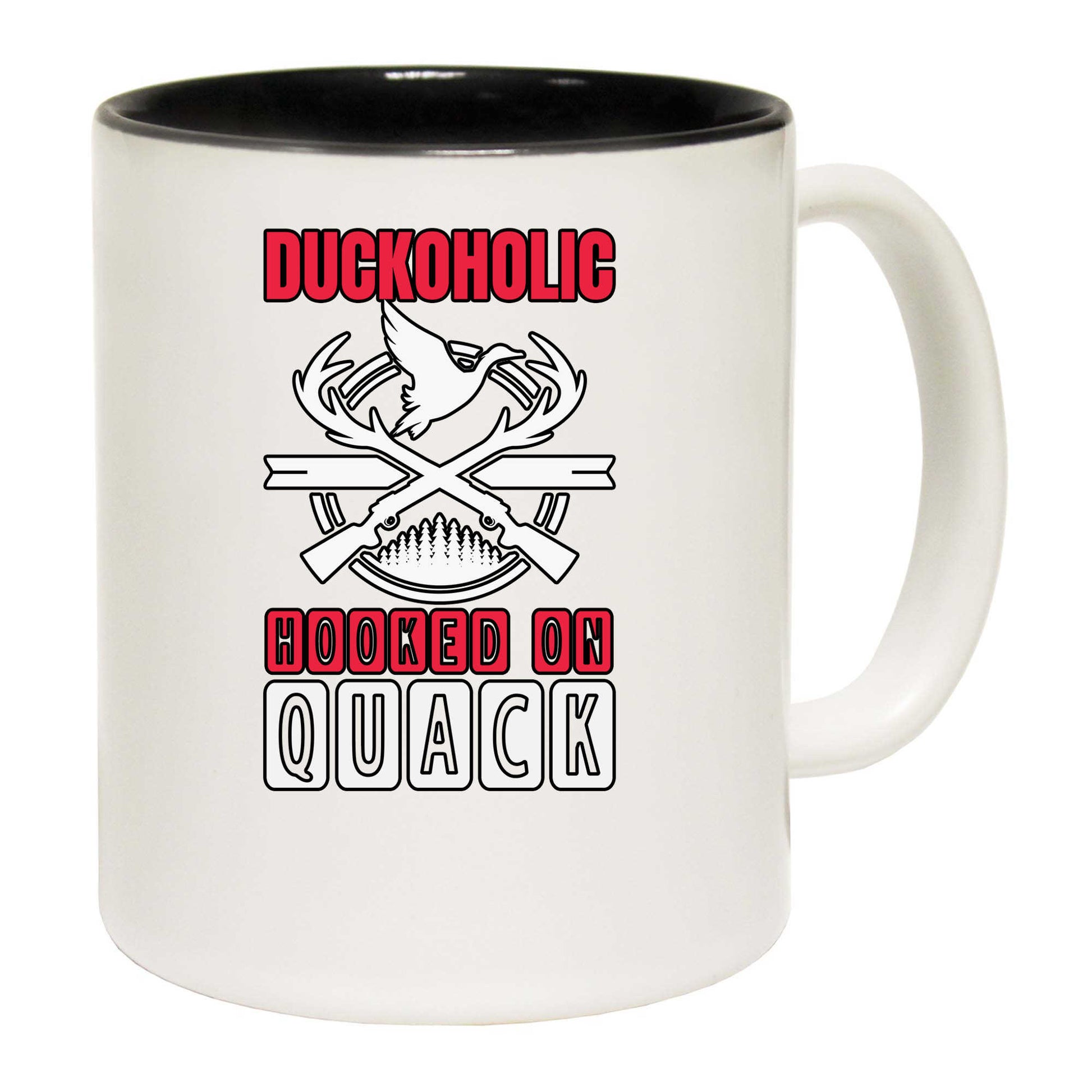 Duckoholic Hooked On Quack - Funny Coffee Mug