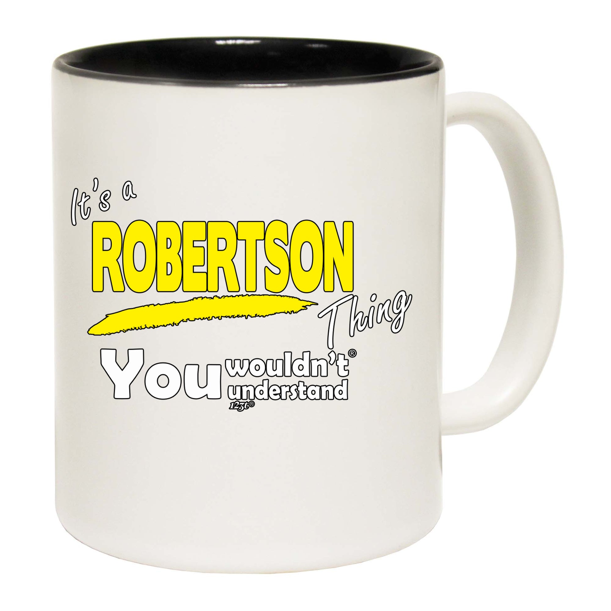 Robertson V1 Surname Thing - Funny Coffee Mug