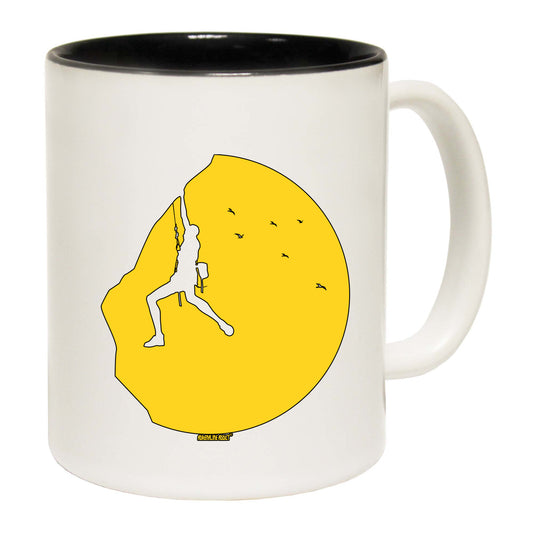 Aa Climbing Sunset - Funny Coffee Mug