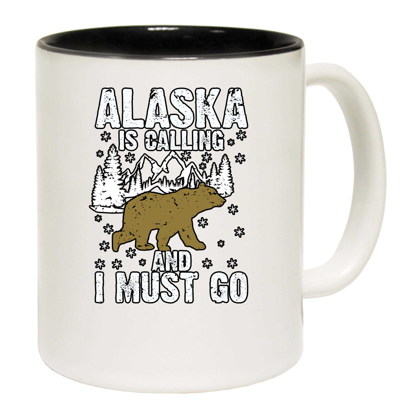 Alaska Is Calling And I Must Go Bear - Funny Coffee Mug