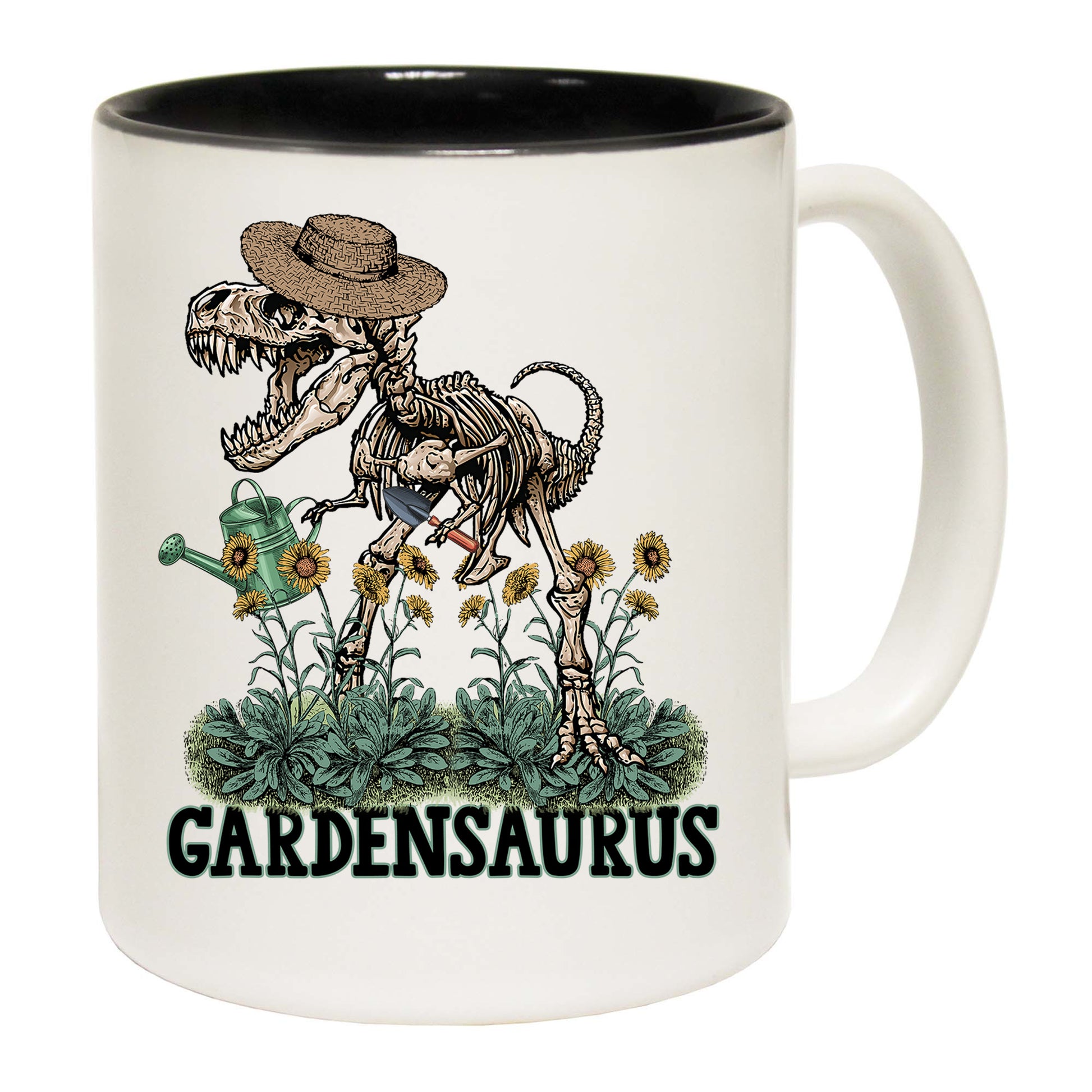 Gardensaurus Dinosaur Garden Gardening - Funny Coffee Mug