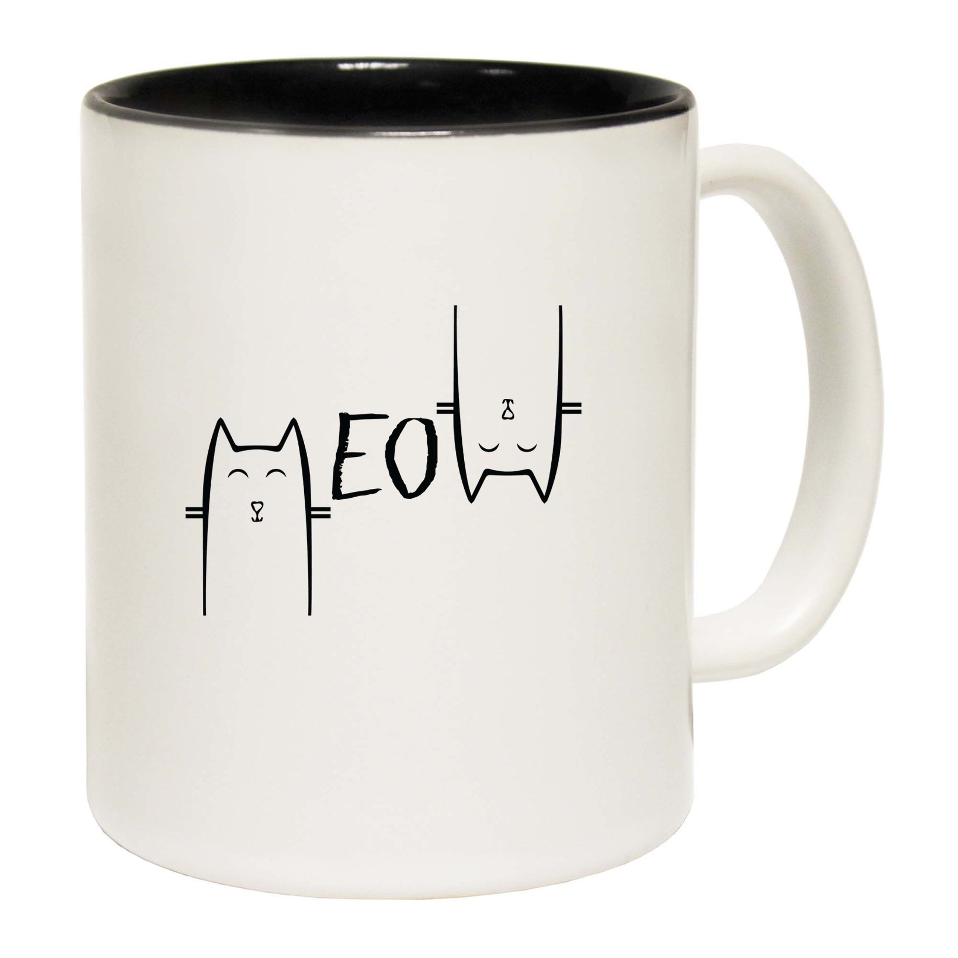 Meow Sketch Cat Kitten Pussy Cats - Funny Coffee Mug