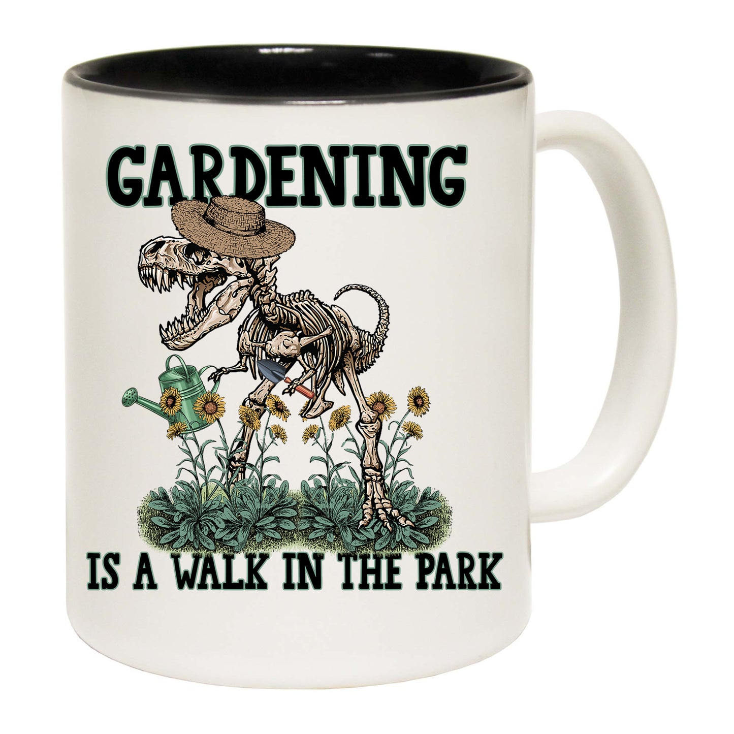 Gardening Is A Walk In The Park Dinosaur - Funny Coffee Mug