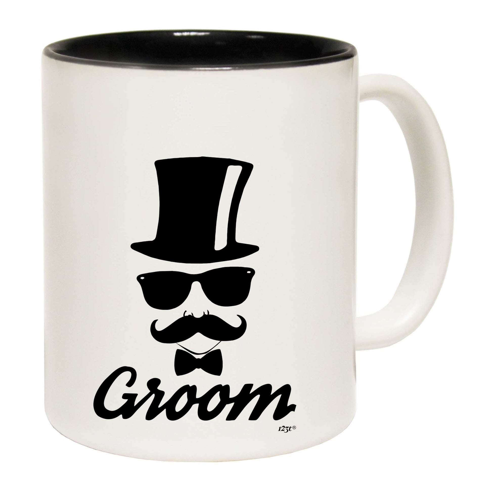 Groom Glasses Moustache Married - Funny Coffee Mug