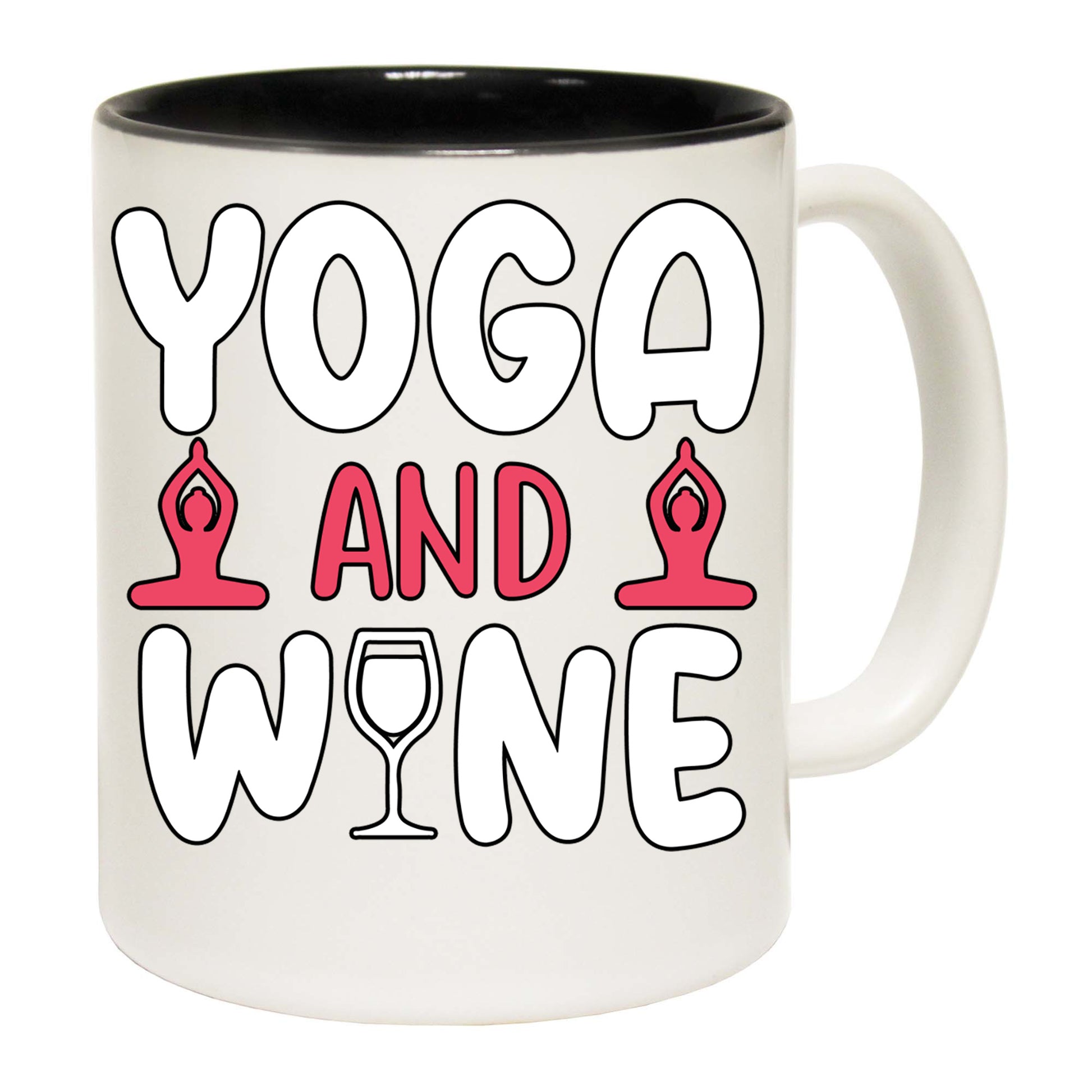 Yoga And Wine - Funny Coffee Mug