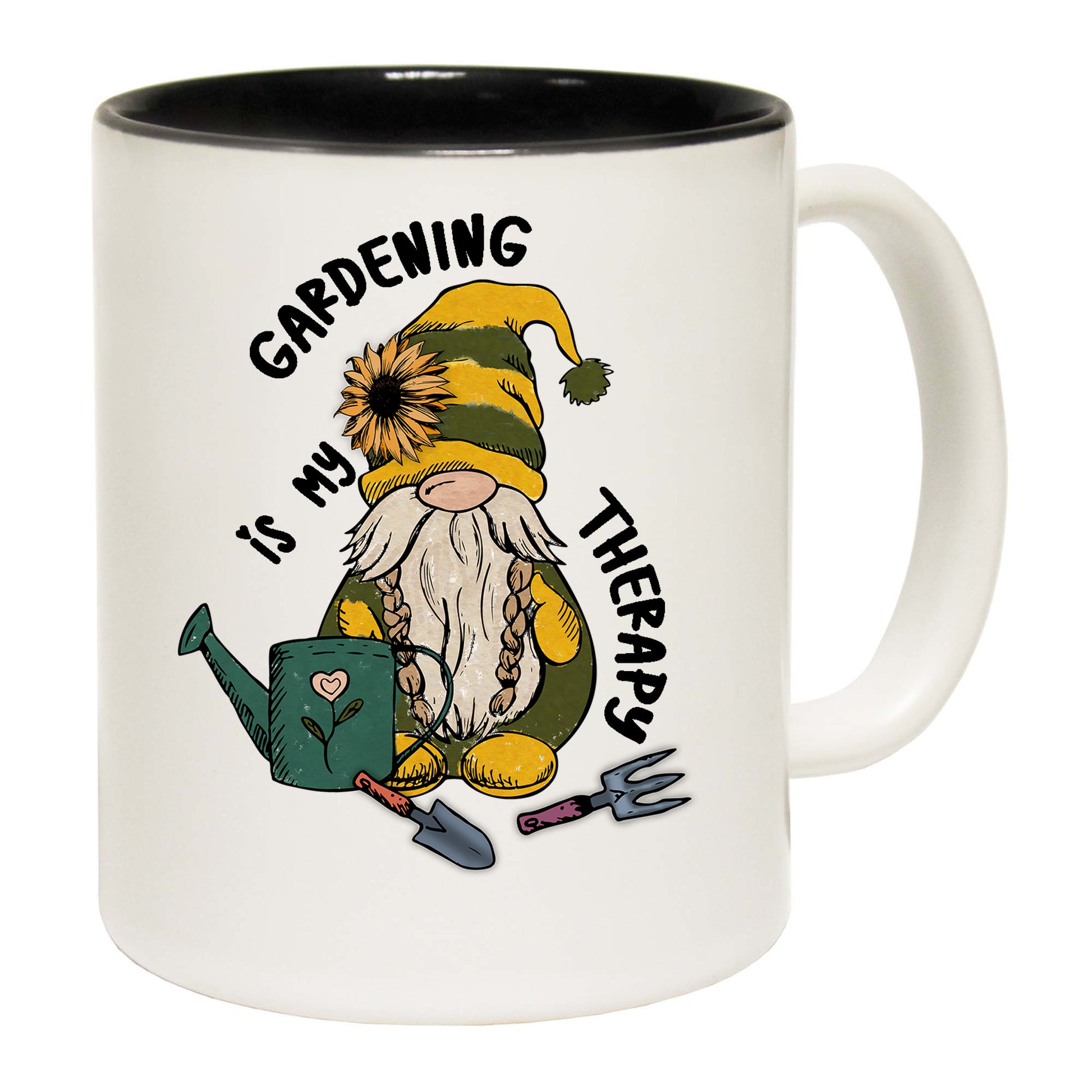 Gardening Is My Therapy Garden - Funny Coffee Mug