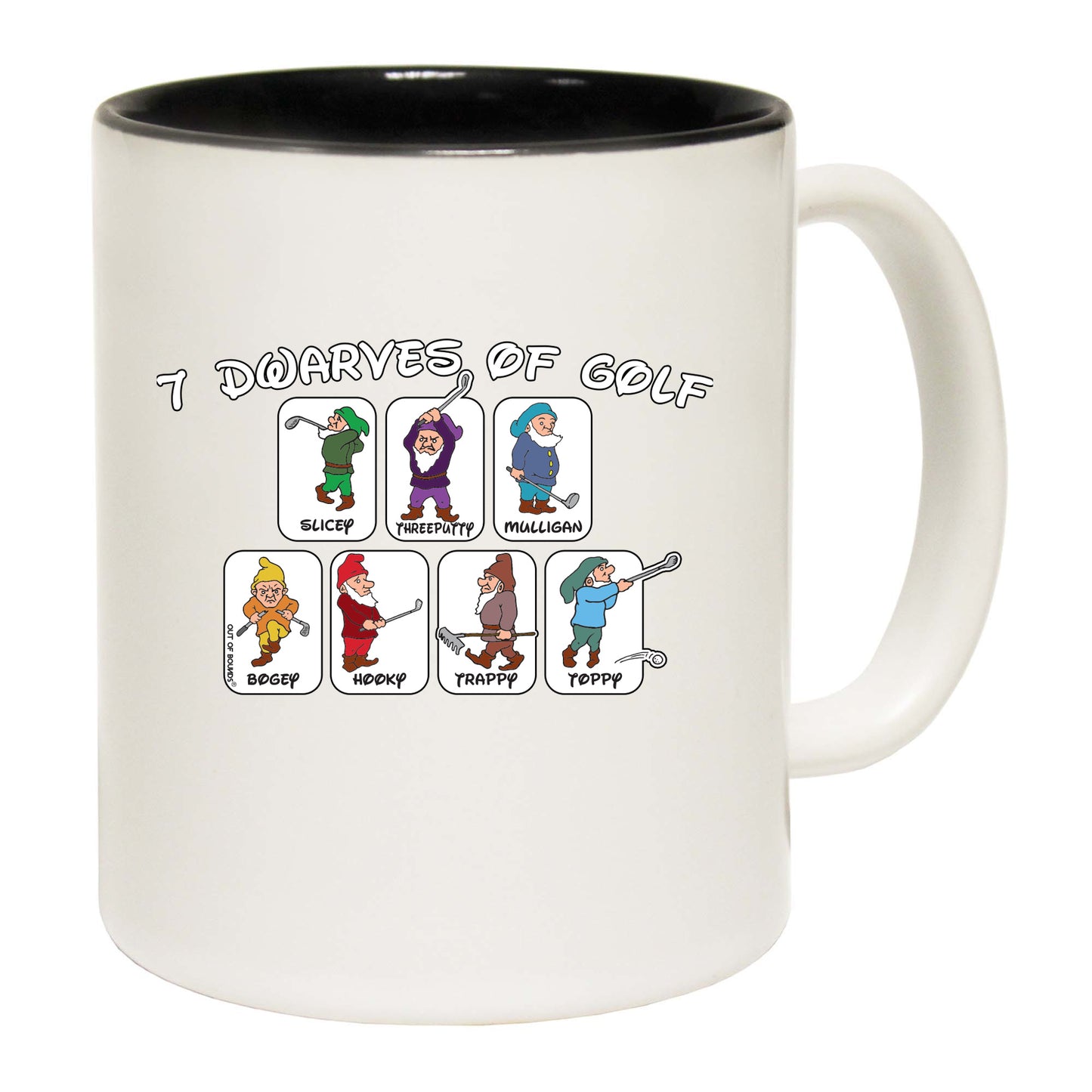 Oob 7 Dwarves Of Golf - Funny Coffee Mug