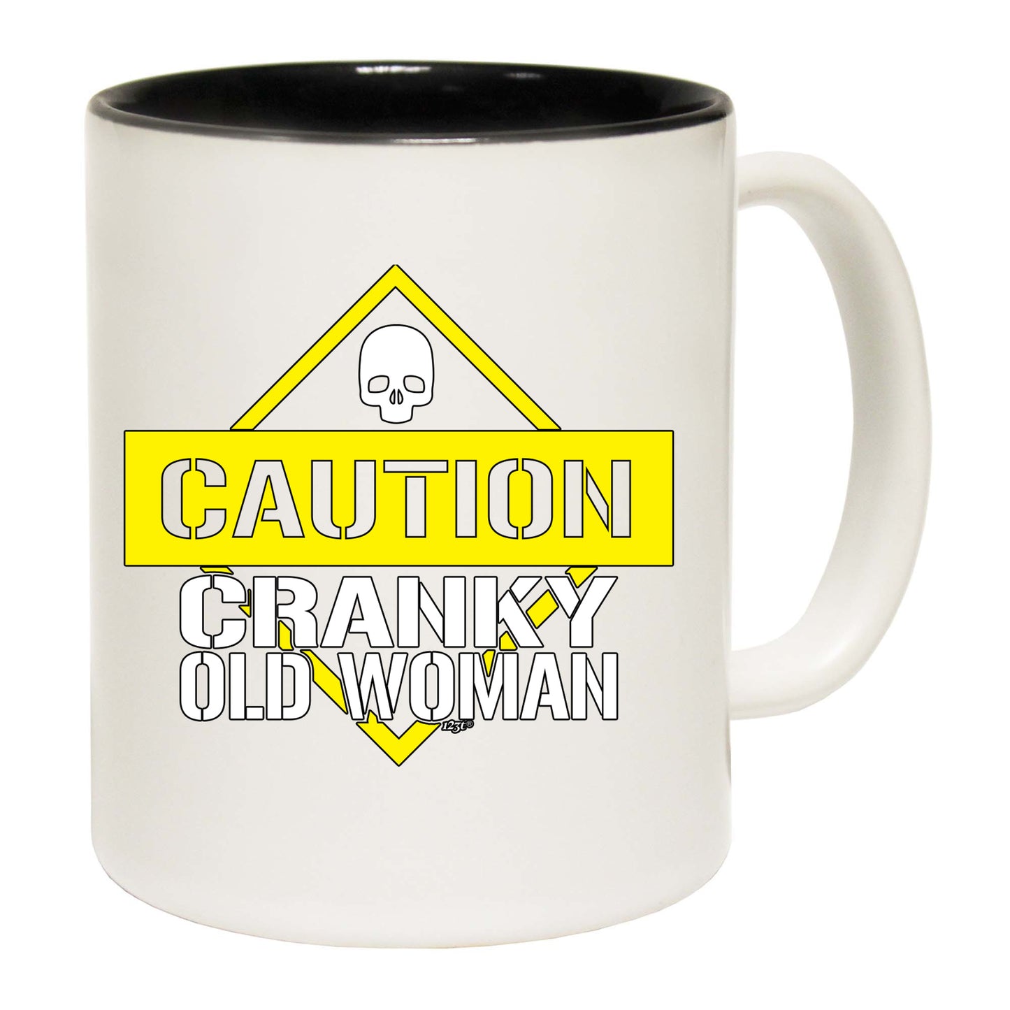 Caution Cranky Old Woman - Funny Coffee Mug