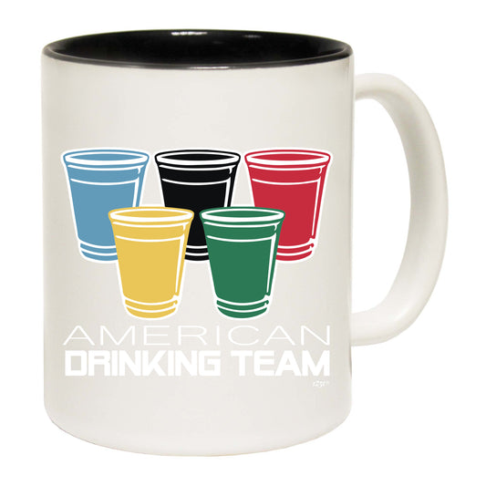 American Drinking Team Glasses - Funny Coffee Mug