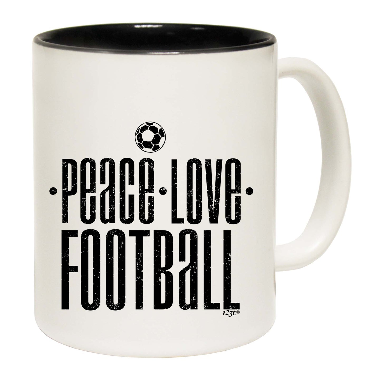 Peace Love Football - Funny Coffee Mug