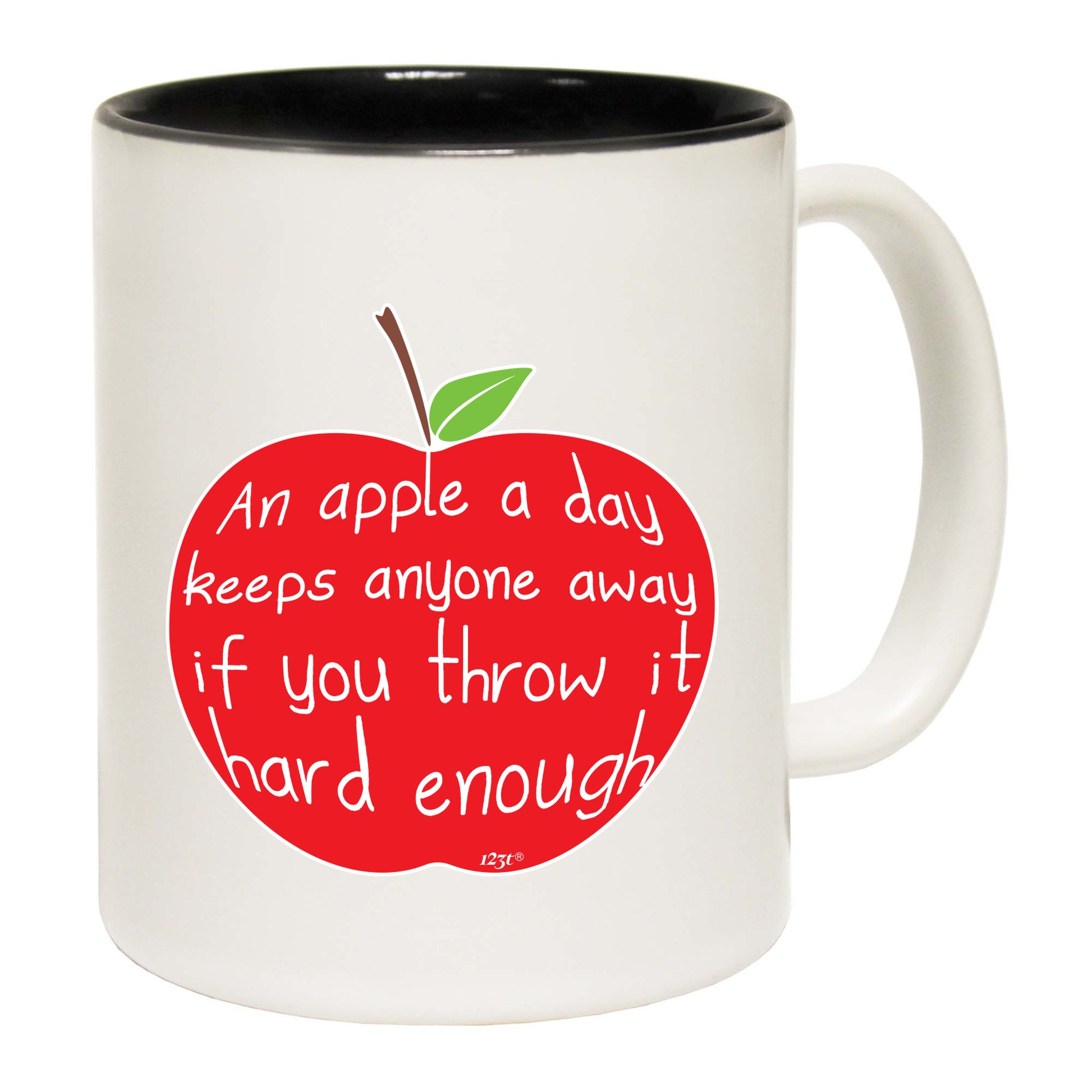 An Apple A Day Keeps Anyone Away - Funny Coffee Mug