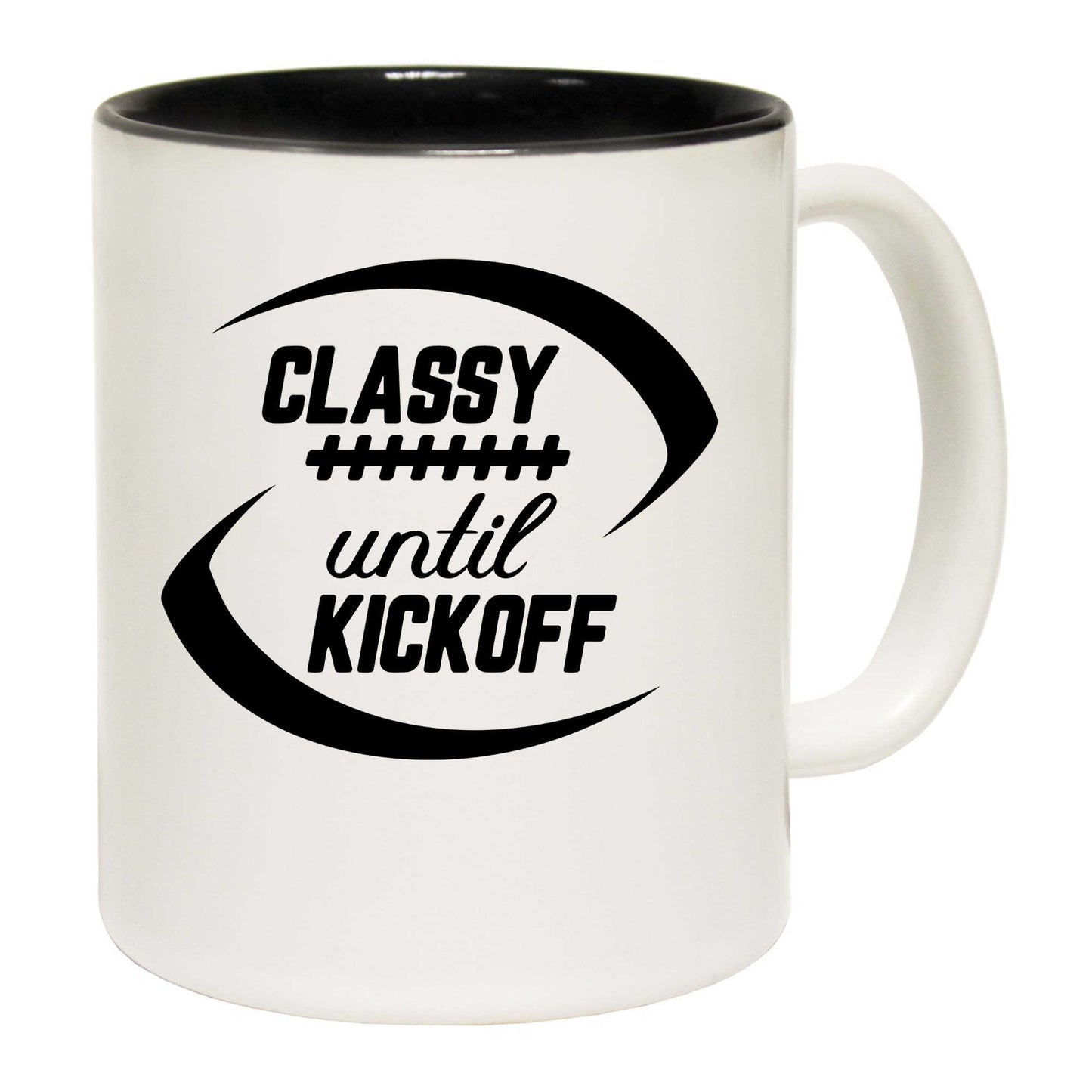 Classy Until Kickoff Australian Footie Football - Funny Coffee Mug