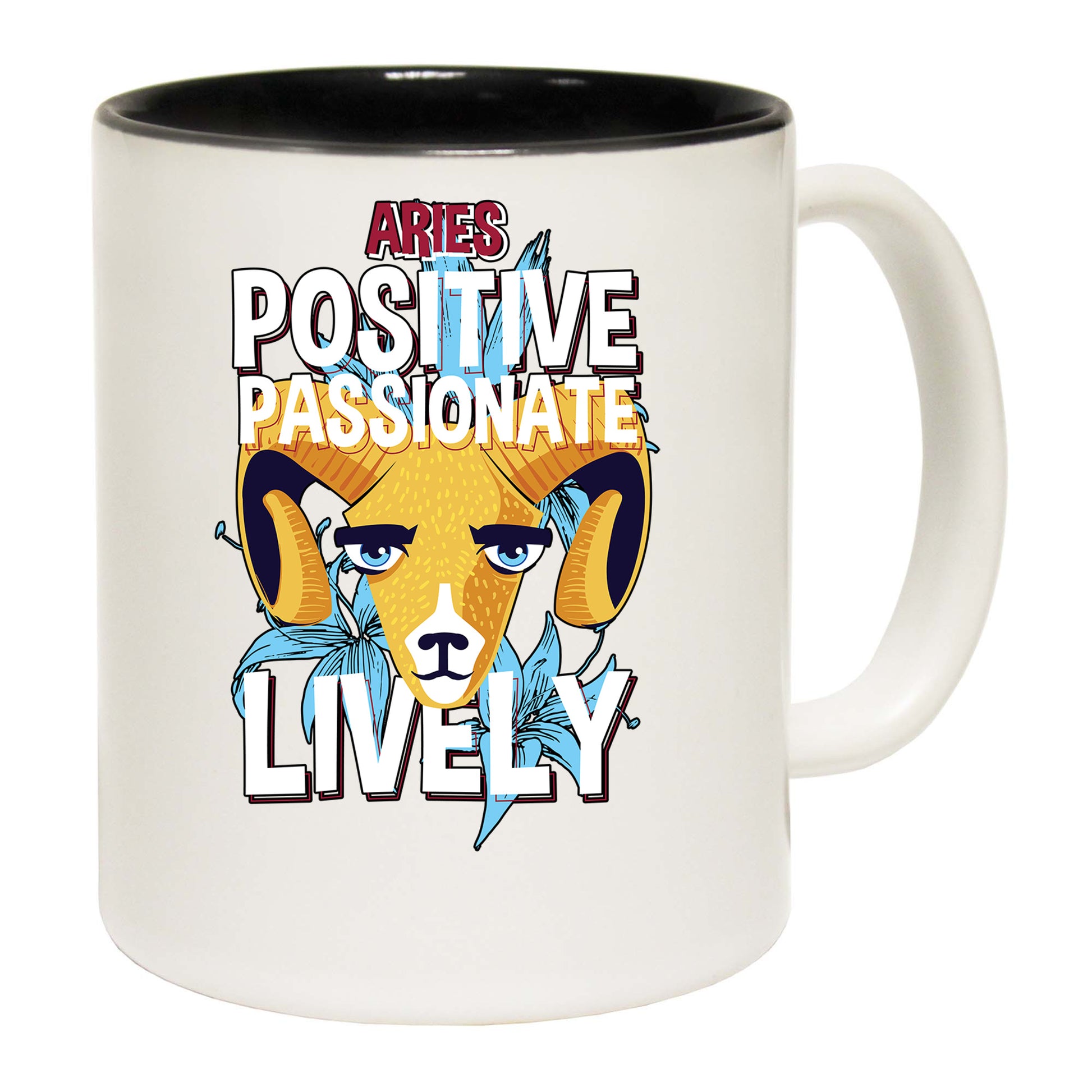 Aries Ram Birthday Positive Passionate - Funny Coffee Mug