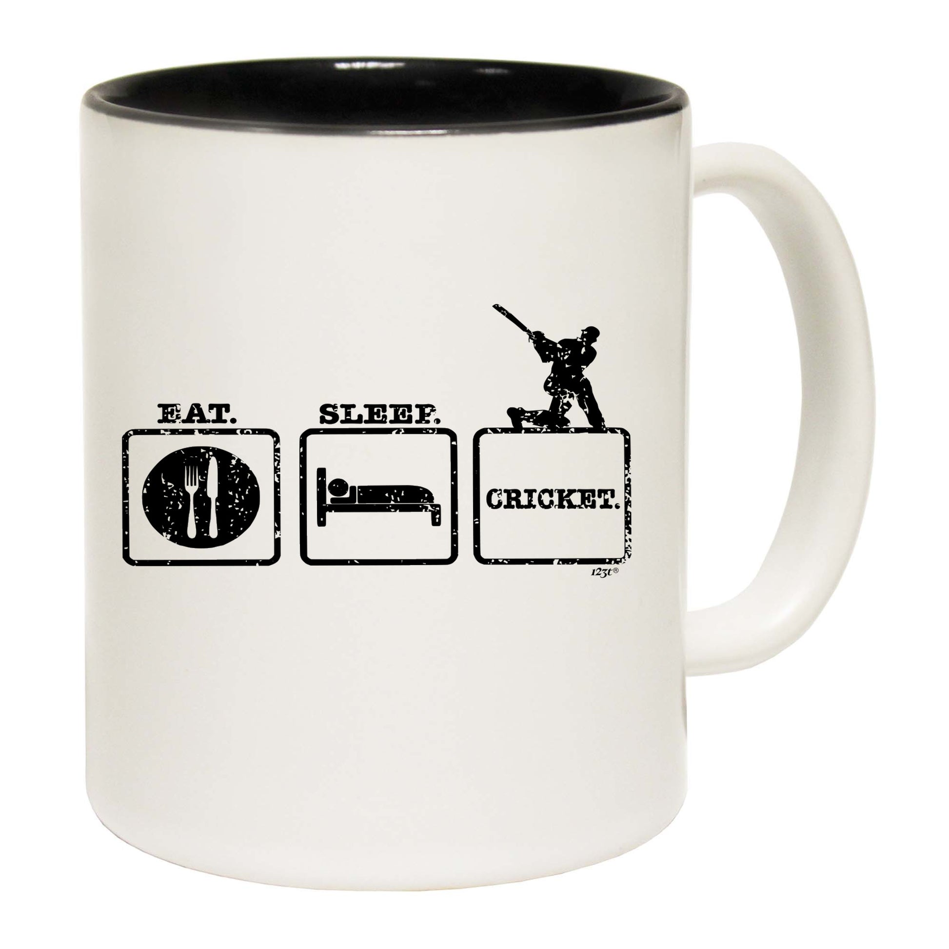 Eat Sleep Cricket - Funny Coffee Mug